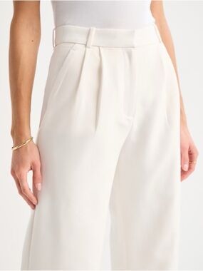 Abercrombie & Fitch Sloane Tailored Wide Leg Trousers (Camel)